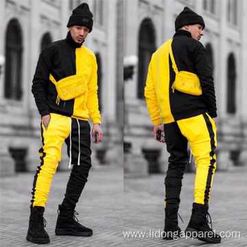 Fashion Patchwork 2 Piece Set Long Sleeve Tracksuits